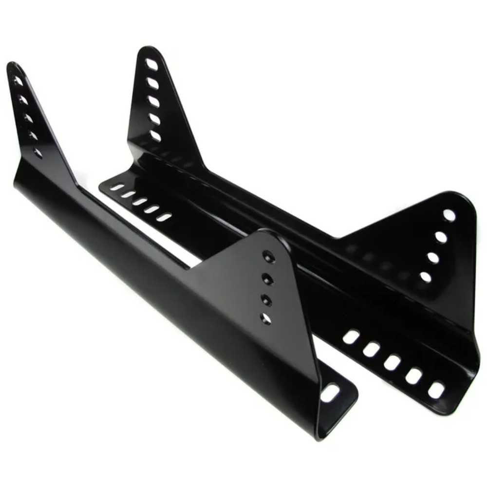 MOTAMEC SEAT SIDE MOUNTS STEEL BRACKETS UNIVERSAL FITS SPARCO OMP WITH STICKERS