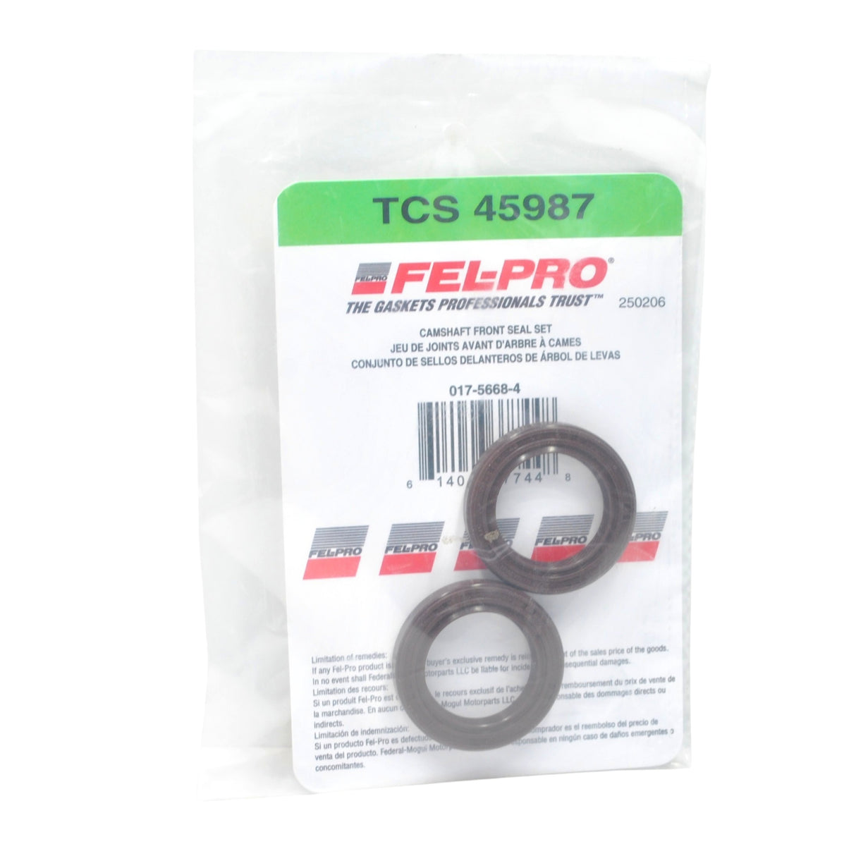 FEL-PRO CAM CAMSHAFT OIL SEALS HONDA CIVIC INTEGRA B16 B18 H22 B-SERIES H-SERIES