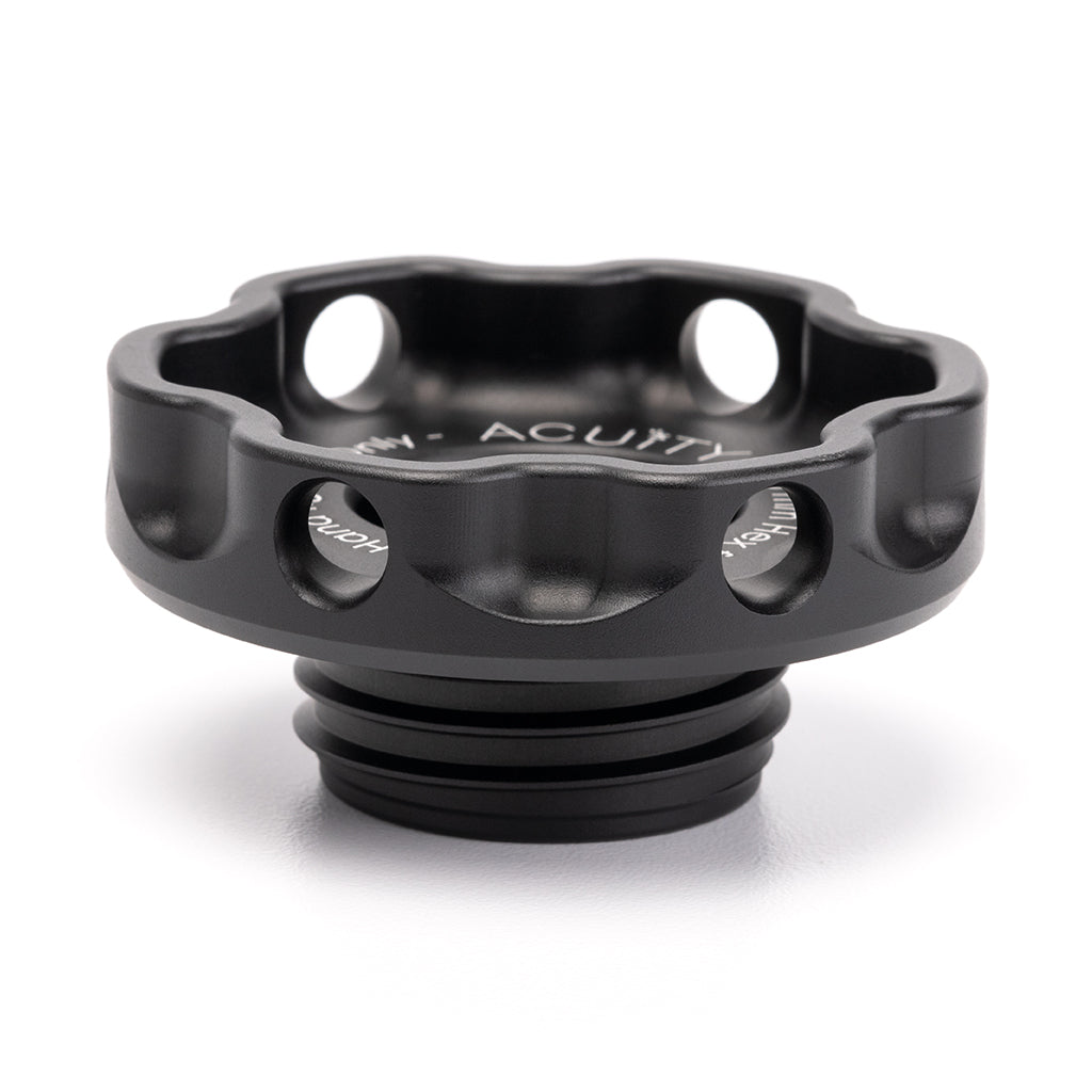 ACUITY Podium Oil Cap in Satin Black for Hondas/Acuras