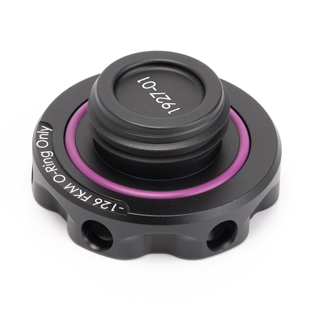 ACUITY Podium Oil Cap in Satin Black for Hondas/Acuras