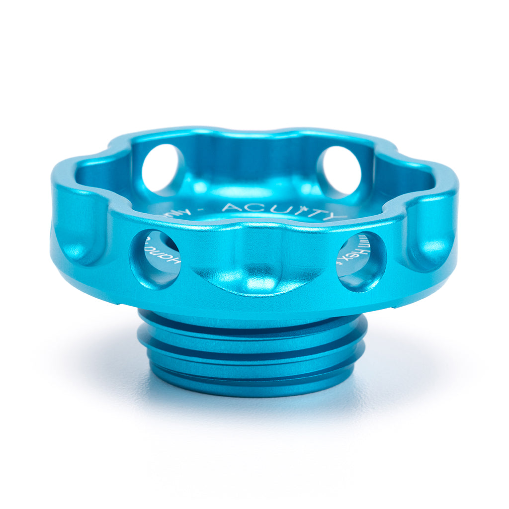 ACUITY Podium Oil Cap in Satin Teal for Hondas/Acuras