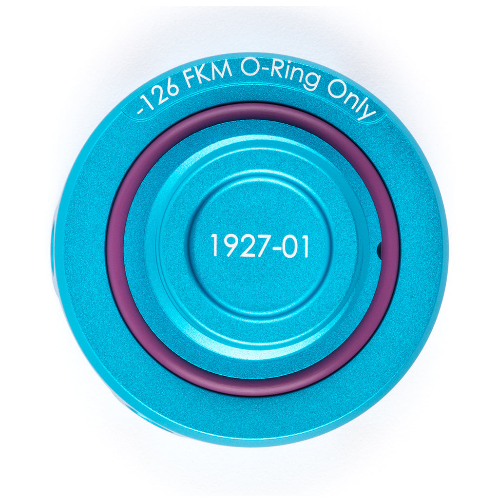 ACUITY Podium Oil Cap in Satin Teal for Hondas/Acuras