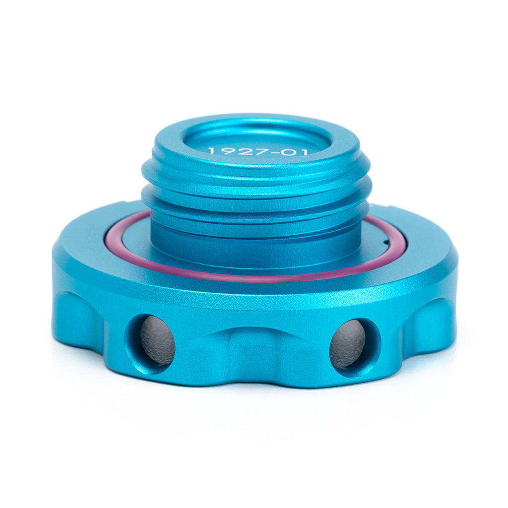 ACUITY Podium Oil Cap in Satin Teal for Hondas/Acuras