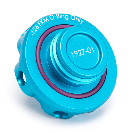 ACUITY Podium Oil Cap in Satin Teal for Hondas/Acuras