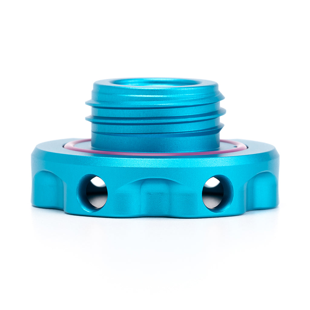 ACUITY Podium Oil Cap in Satin Teal for Hondas/Acuras