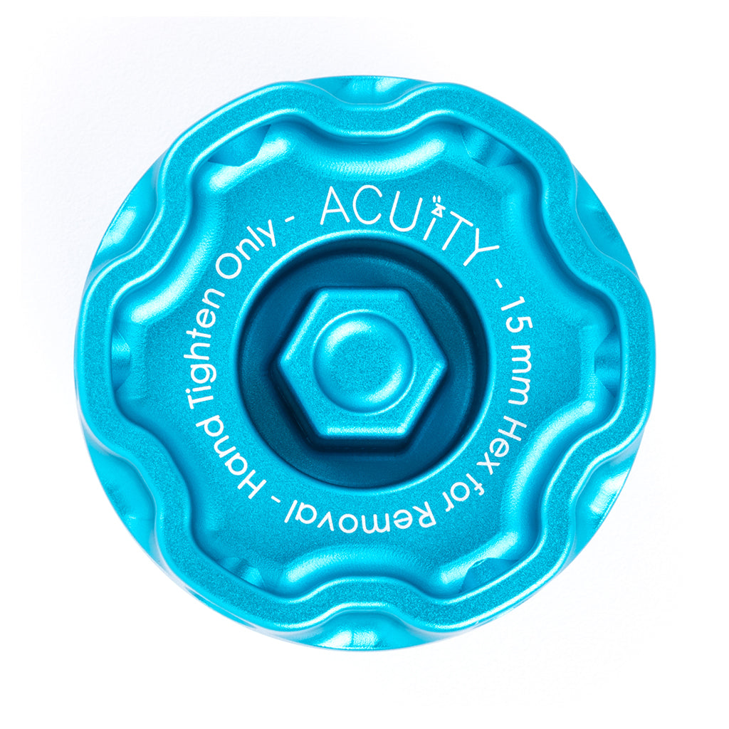 ACUITY Podium Oil Cap in Satin Teal for Hondas/Acuras