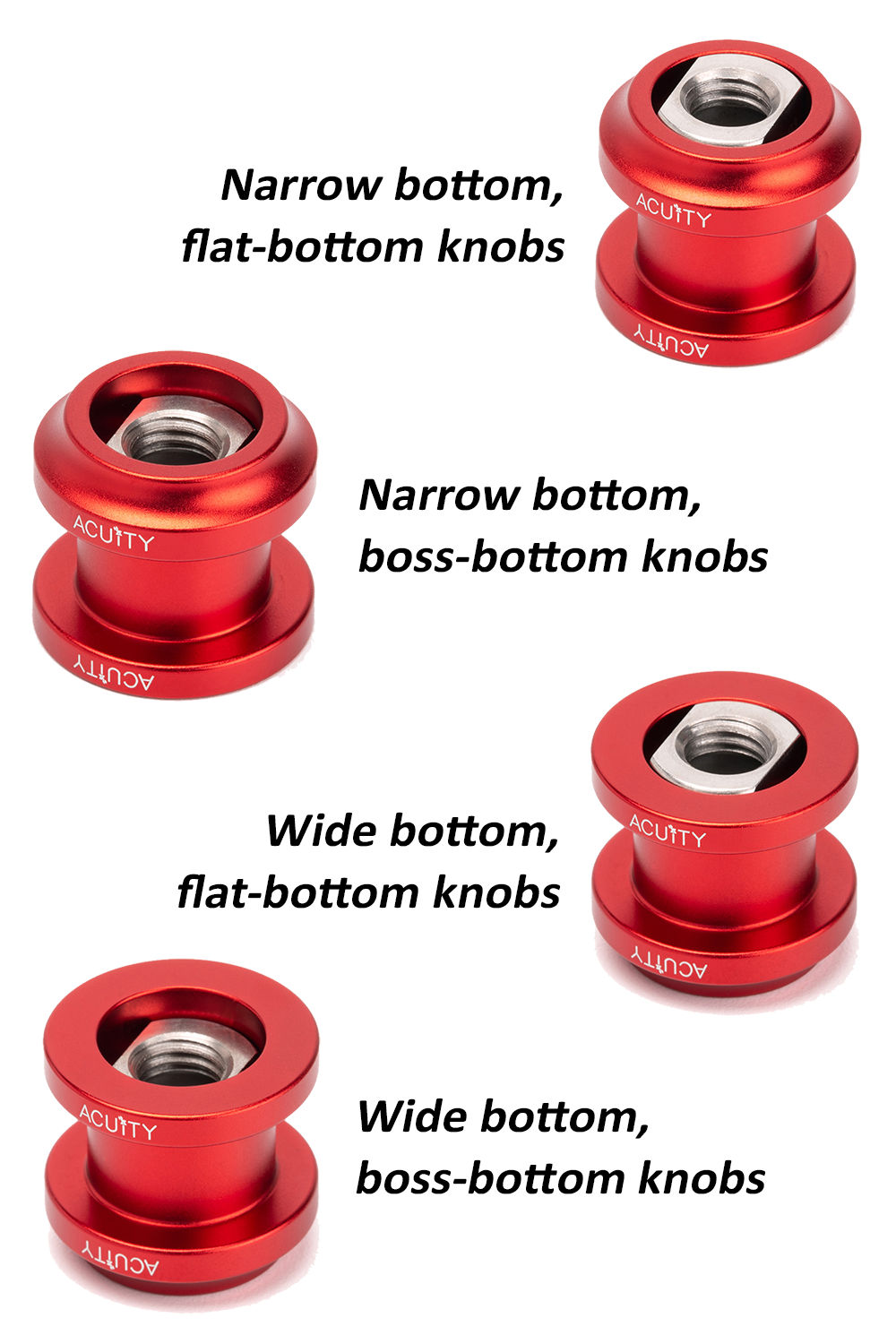 ACUITY Shift Boot Collar Upgrade (Satin Red Aluminum Finish)