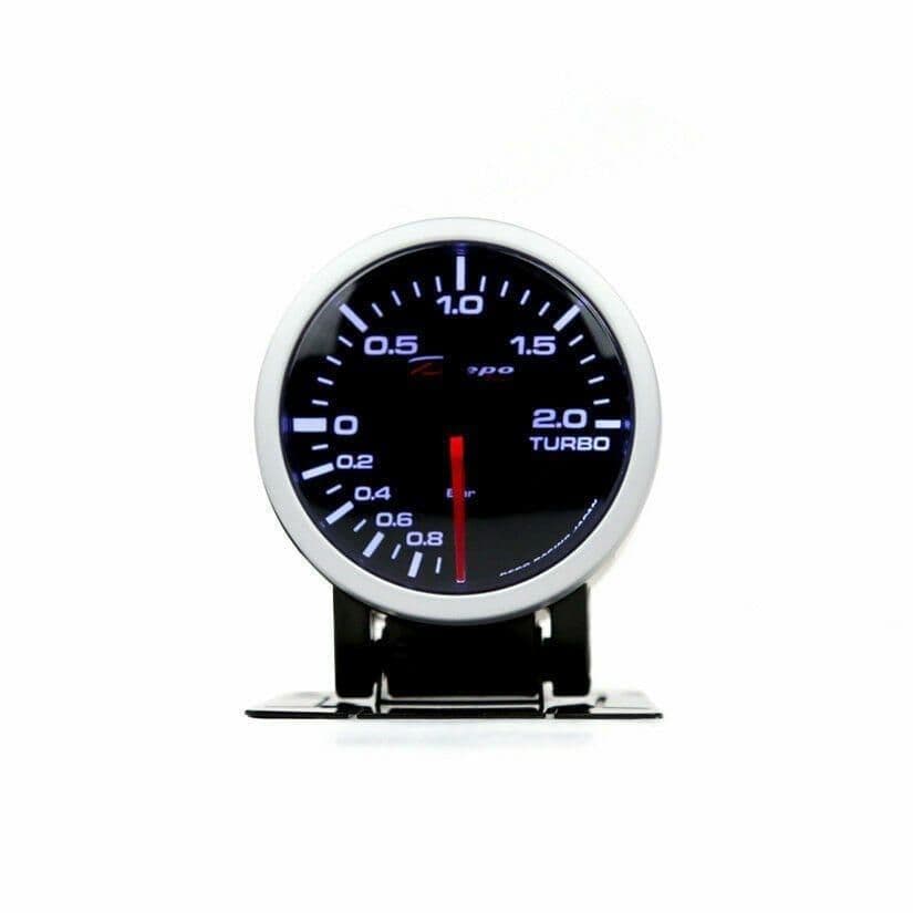 DEPO RACING 60MM BOOST PRESSURE GAUGE -1BAR-2BAR