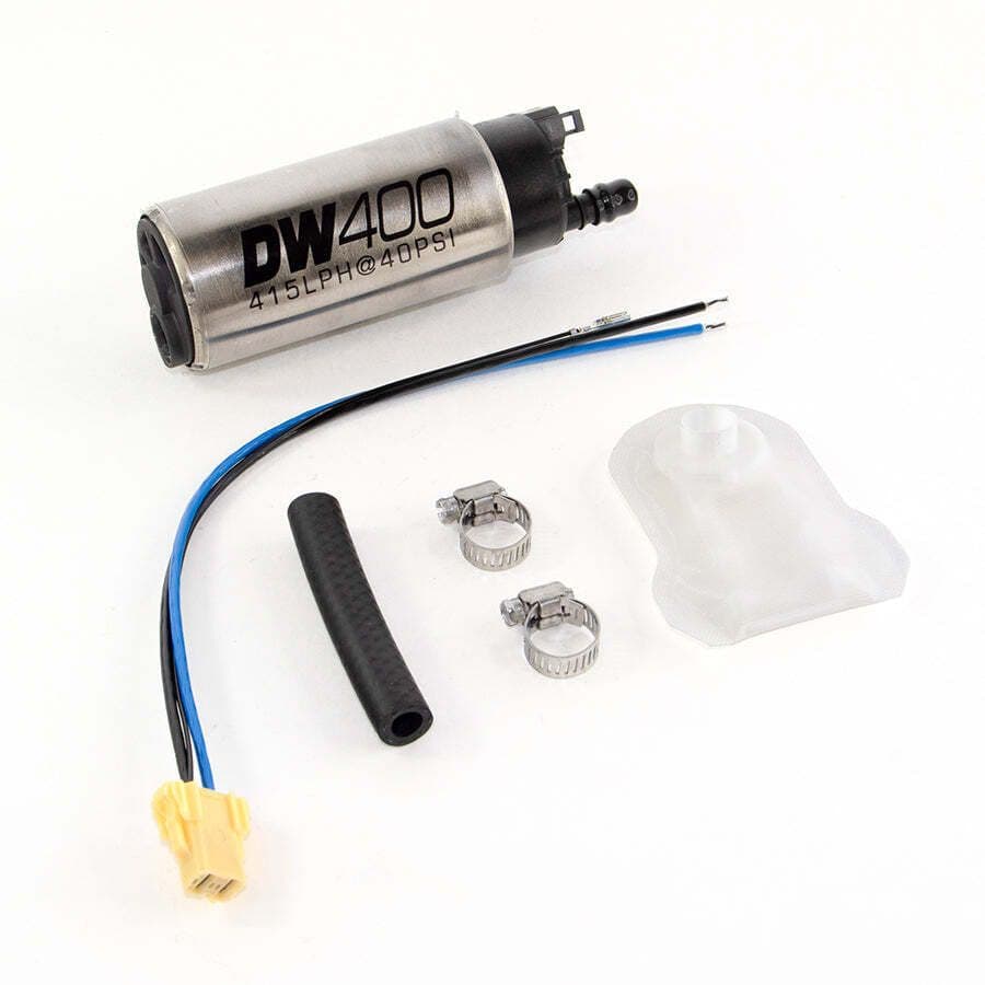 DW 415LPH IN-TANK FUEL PUMP W/ 9-1041 INSTALL KIT FOR NISSAN