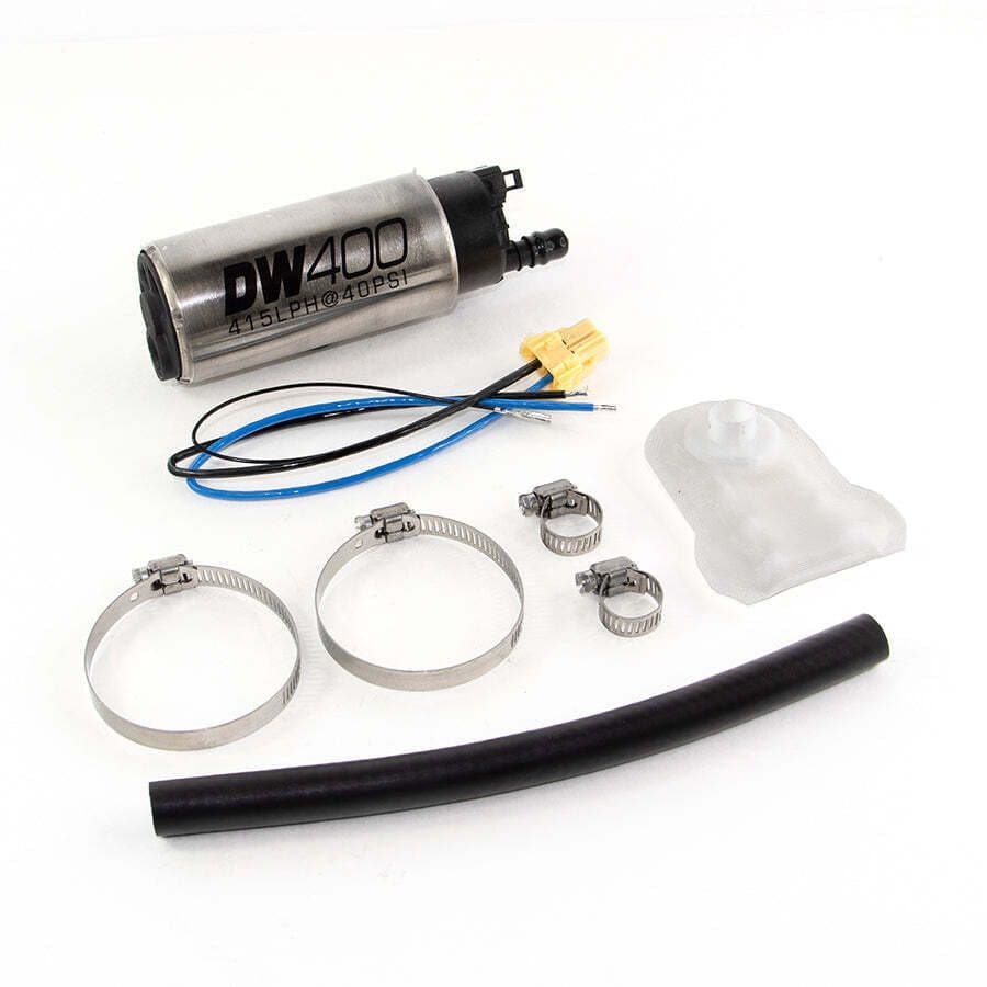 DW 415LPH IN-TANK FUEL PUMP W/ 9-1043 INSTALL KIT FOR NISSAN