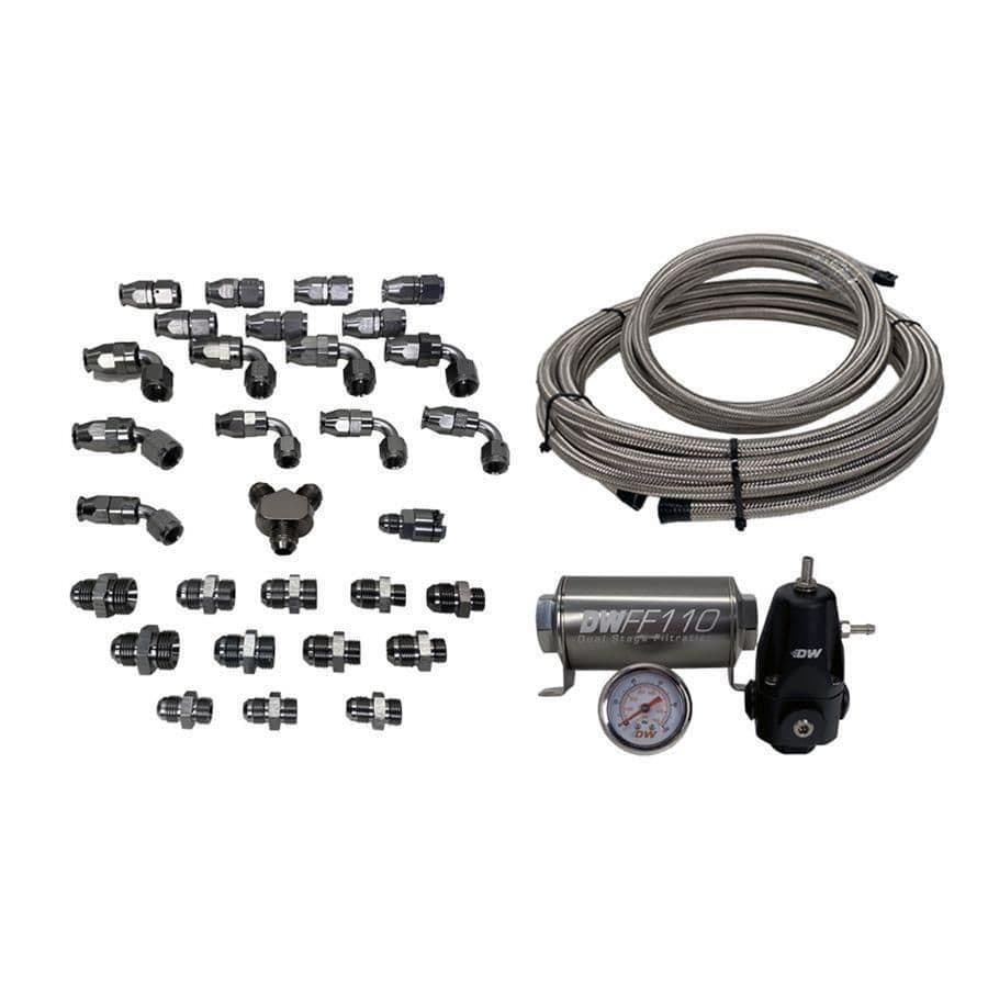 DW X2 SERIES PUMP MODULE -8AN FEED WITH -6AN RETURN CPE PLUMBING KIT 2008+ SUBARU