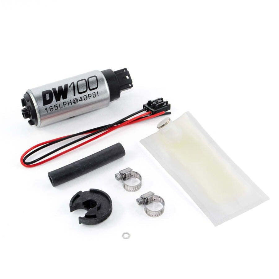 DW100 SERIES, 165LPH IN-TANK FUEL PUMP W/ INSTALL KIT FOR MIATA 94-05