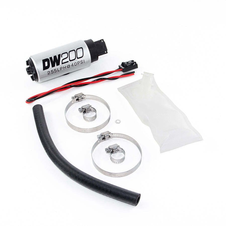 DW200 SERIES, 255LPH IN-TANK FUEL PUMP W/ INSTALL KIT FOR 90-96 NISSAN 300ZX 3.0L (EXC. TWIN-TURBO)