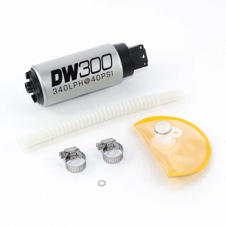 DW300 SERIES, 340LPH IN-TANK FUEL PUMP W/ INSTALL KIT FOR MAZDA RX-8 04-08