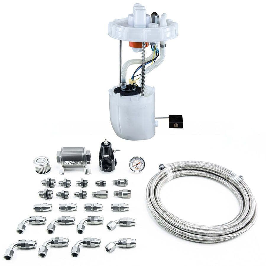 DW400 PUMP MODULE + RETURN KIT SS PTFEFOR 9TH GEN 2012-15 HONDA CIVIC SI AND 2013-15 ACURA ILX
