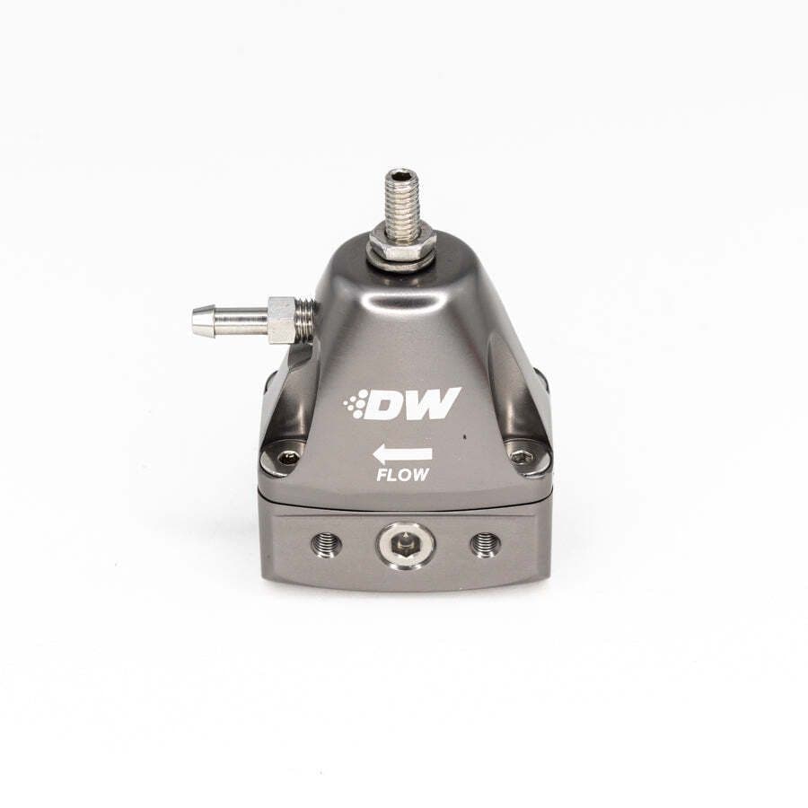 DWR1000IL IN-LINE ADJUSTABLE FUEL PRESSURE REGULATOR, UNIVERSAL FITMENT - TITANIUM