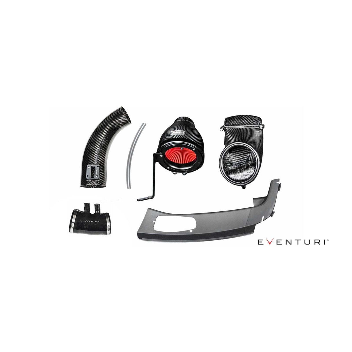 EVENTURI V2 FK2 CIVIC TYPE R RHD BLACK CARBON INTAKE WITH UPGRADED CARBONTUBE