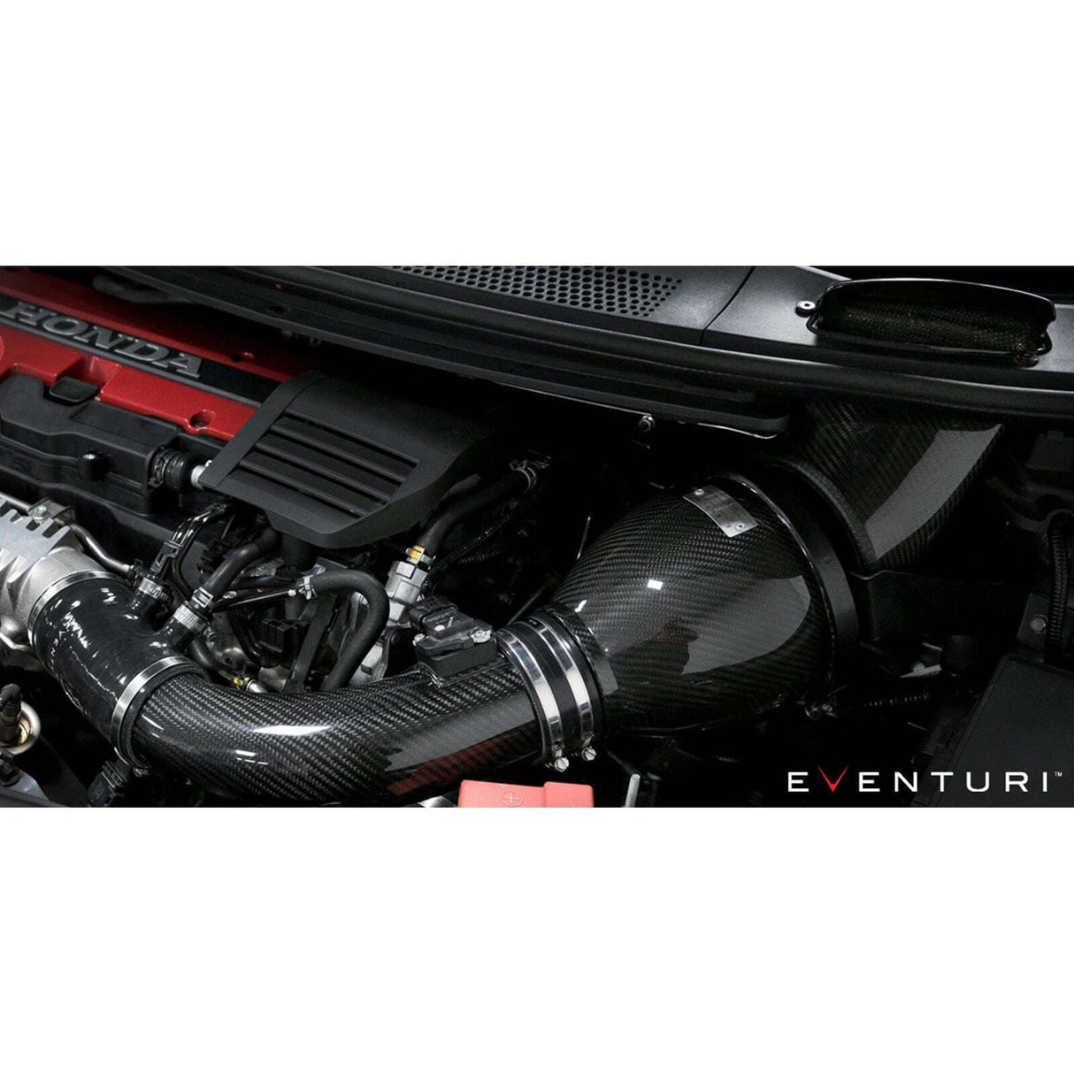 EVENTURI V2 FK2 CIVIC TYPE R RHD BLACK CARBON INTAKE WITH UPGRADED CARBONTUBE
