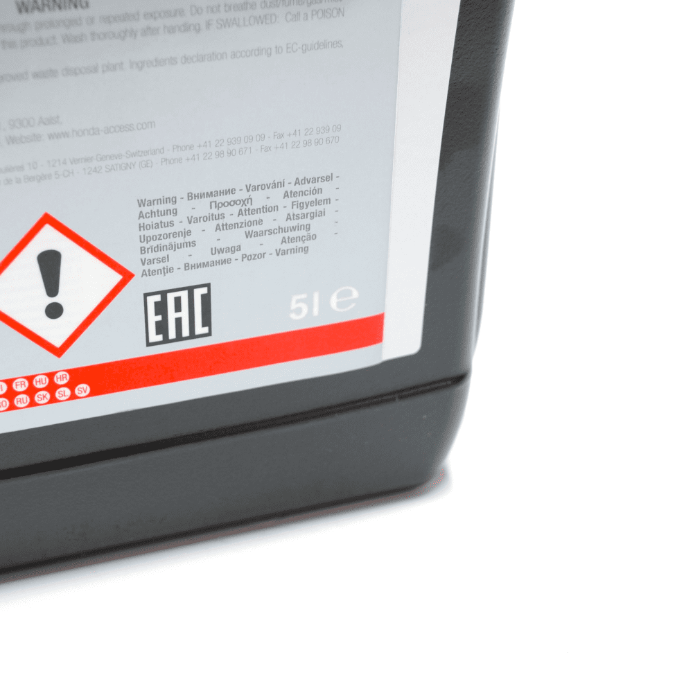 GENUINE HONDA TYPE 2 BLUE COOLANT ANTIFREEZE (PRE-MIXED) 5 LITRES