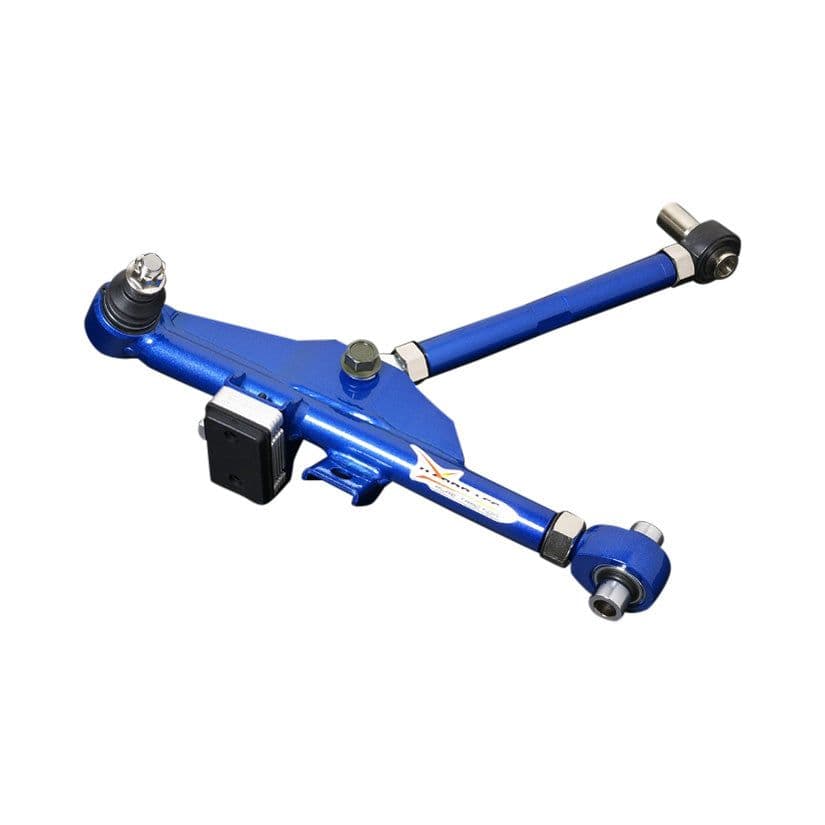 HARDRACE 25MM EXTENDED ONE PIECE ADJ LOWER ARM AND TENSION ROD PILLPW BALL BUSHES NISSAN 200SX S13