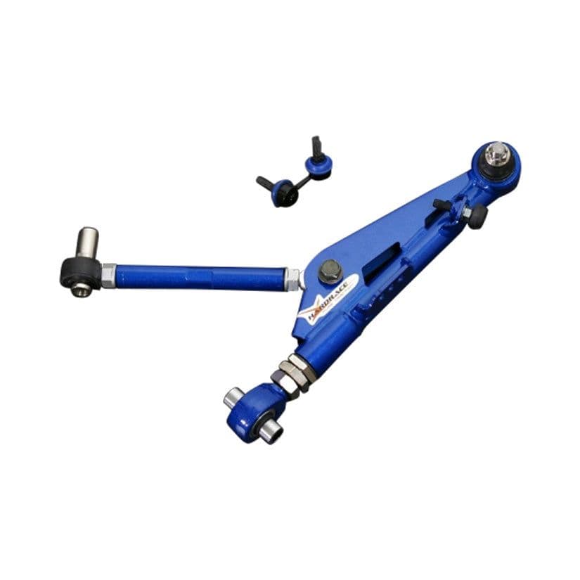 HARDRACE ADJ 25MM EXTENDED FRONT LOWER ARMS AND DROP LINKS V2 SPHERICAL 4PC SET NISSAN 200SX S13