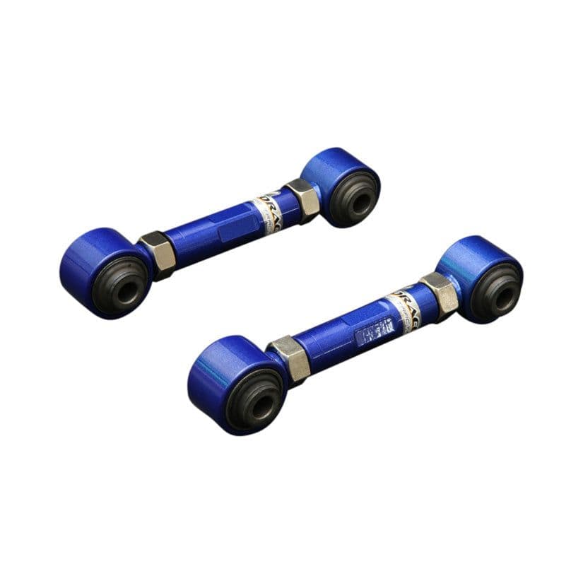 HARDRACE ADJUSTABLE REAR TOE CONTROL ARMS HARD RUBBER BUSHES 2PC SET MITSUBISHI LANCER FORTIS 01-05