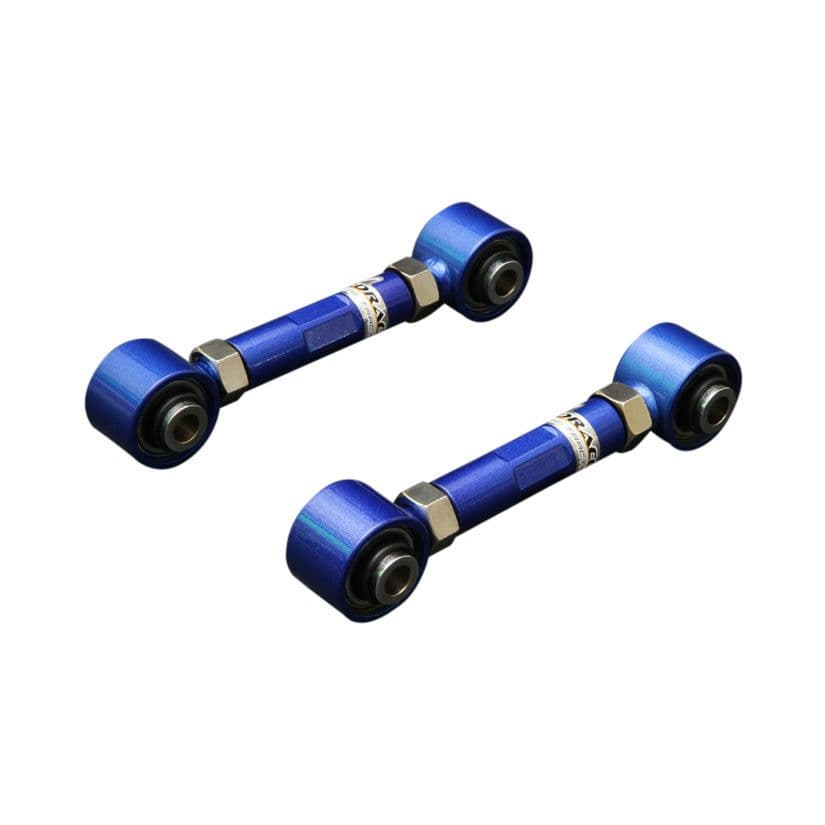 HARDRACE ADJUSTABLE REAR TOE CONTROL ARMS SPHERICAL BEARINGS 2PC SET MITSUBISHI LANCER FORTIS 01-05