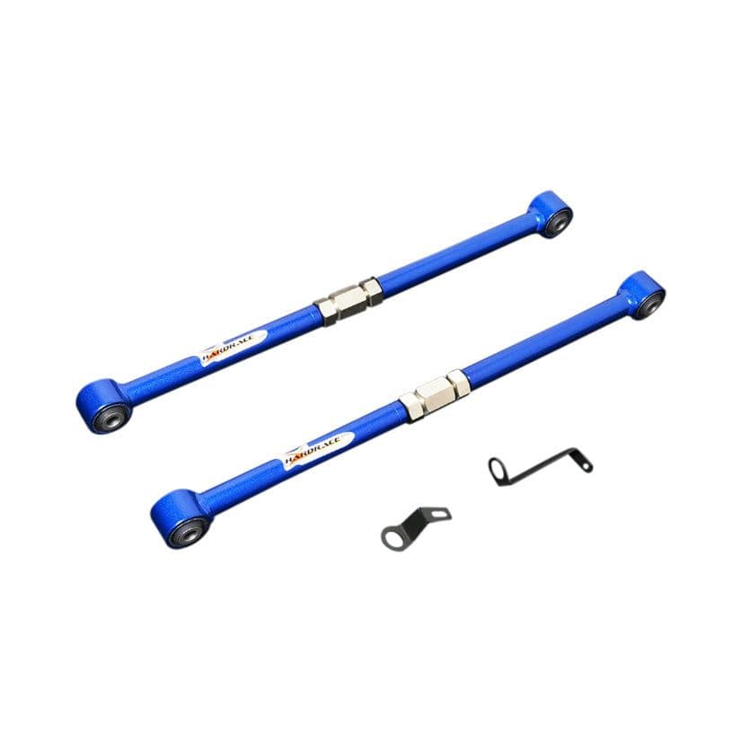 HARDRACE HARD RUBBER ADJUSTABLE REAR ARM HEADLIGHT LEVELING LOCKING BRACKET 4PC SET MINI COOPER 01-