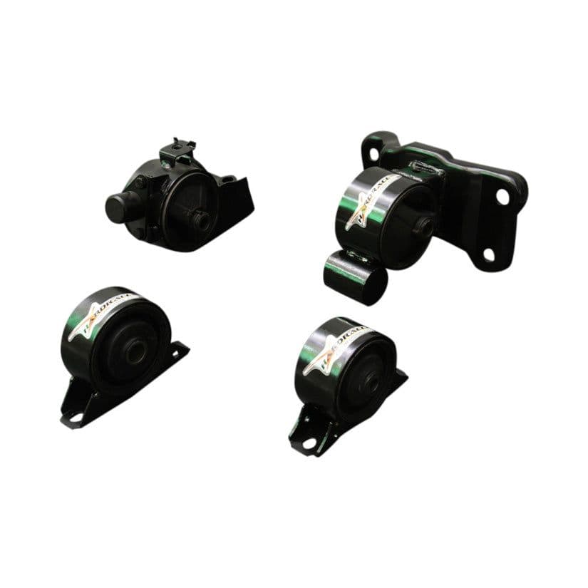 HARDRACE HARDENED ENGINE MOUNTS 4PC SET MITSUBISHI LANCER VIRAGE 1.8 MT 97-00