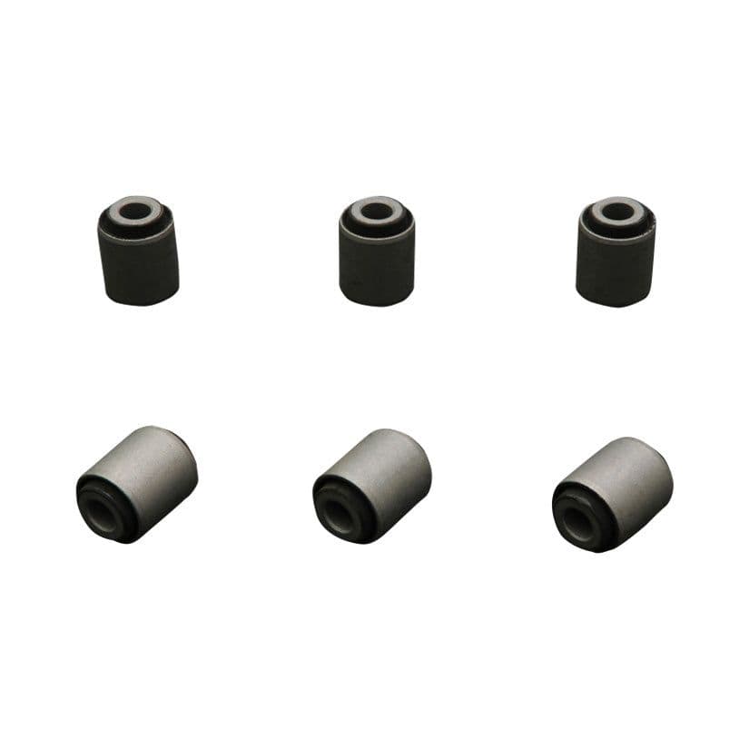 HARDRACE HARDENED RUBBER REAR KNUCKLE HUB BUSHES 6PC SET NISSAN 200SX S13 S14 SILVIA S15