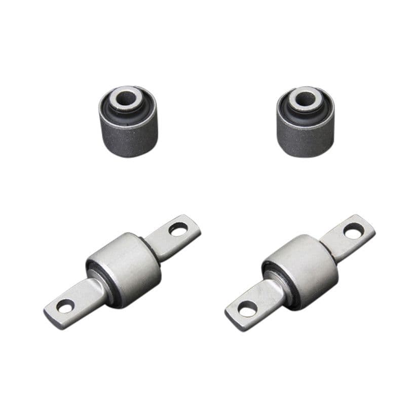 HARDRACE HARDENED RUBBER REAR TOE ARM BUSHES 4PC SET MITSUBISHI LANCER VIRAGE EVO 1-3 93-00