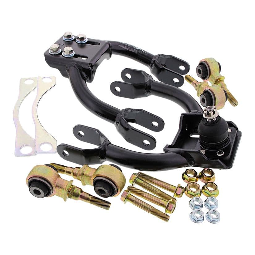 HARDRACE HONDA CIVIC EG/DC2/DEL SOL FRONT UPPER CAMBER KIT BLACK (INCLUDED HARD RUBBER BUSH)