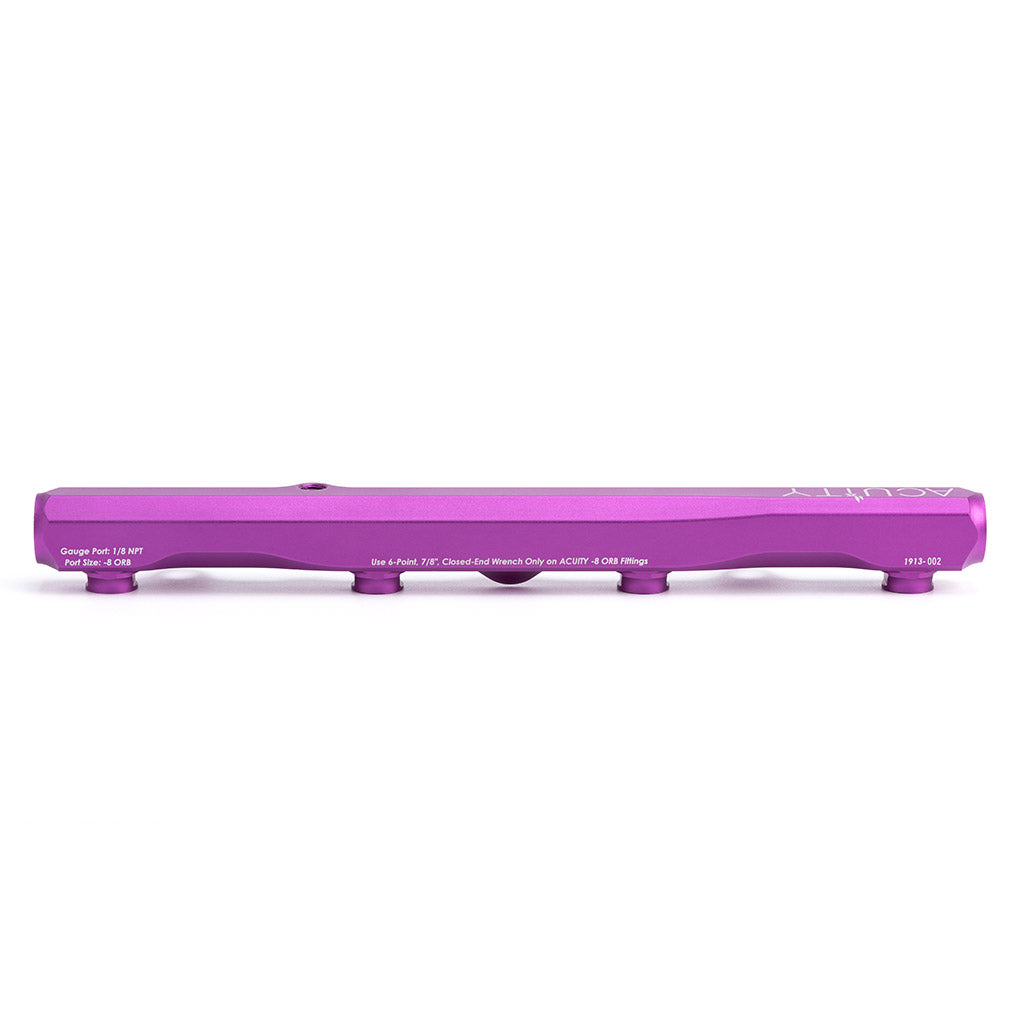 ACUITY K-Series Fuel Rail in Satin Purple Finish