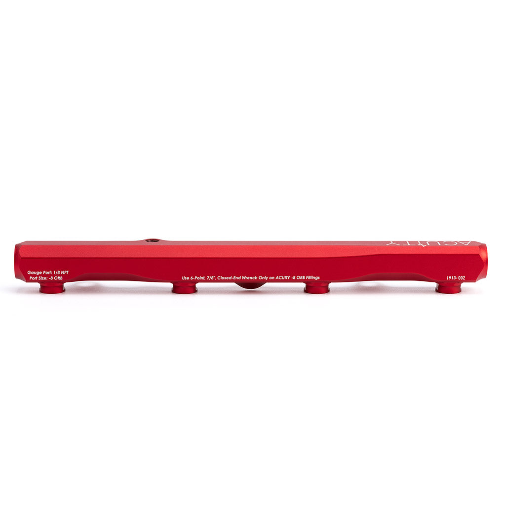ACUITY K-Series Fuel Rail in Satin Red Finish