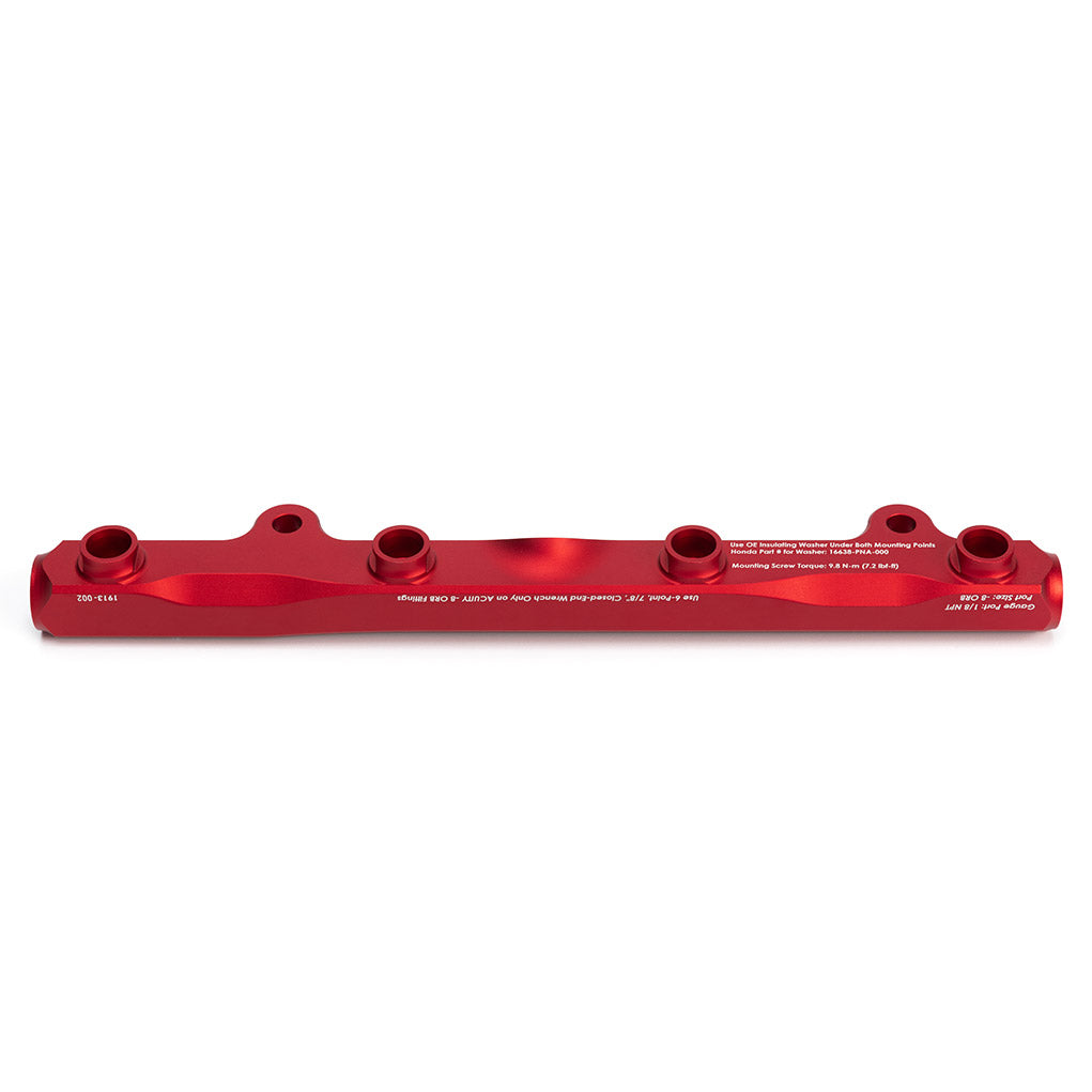 ACUITY K-Series Fuel Rail in Satin Red Finish