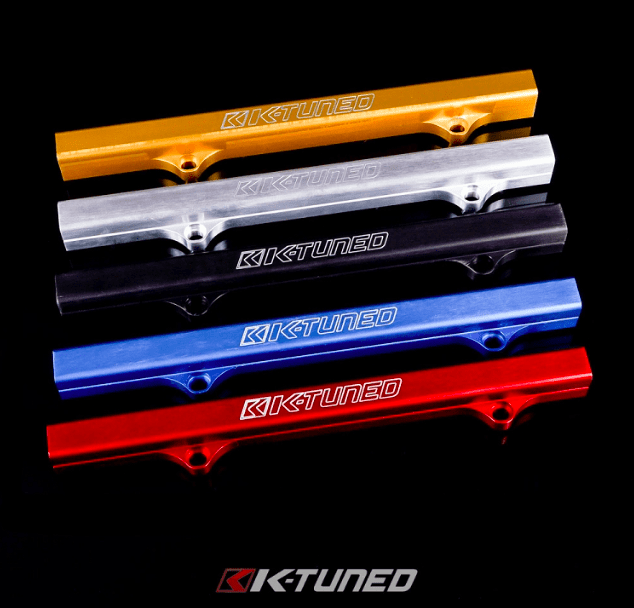 K-TUNED 6AN CENTER FEED FUEL SYSTEM LINES/FILTER/RAIL/FPR/GAUGE