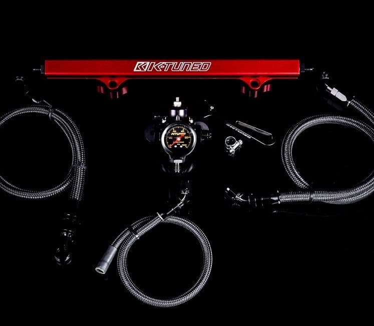 K-TUNED 6AN OEM FUEL SYSTEM LINES/RAIL/FPR/GAUGE/WRENCH K-SWAP