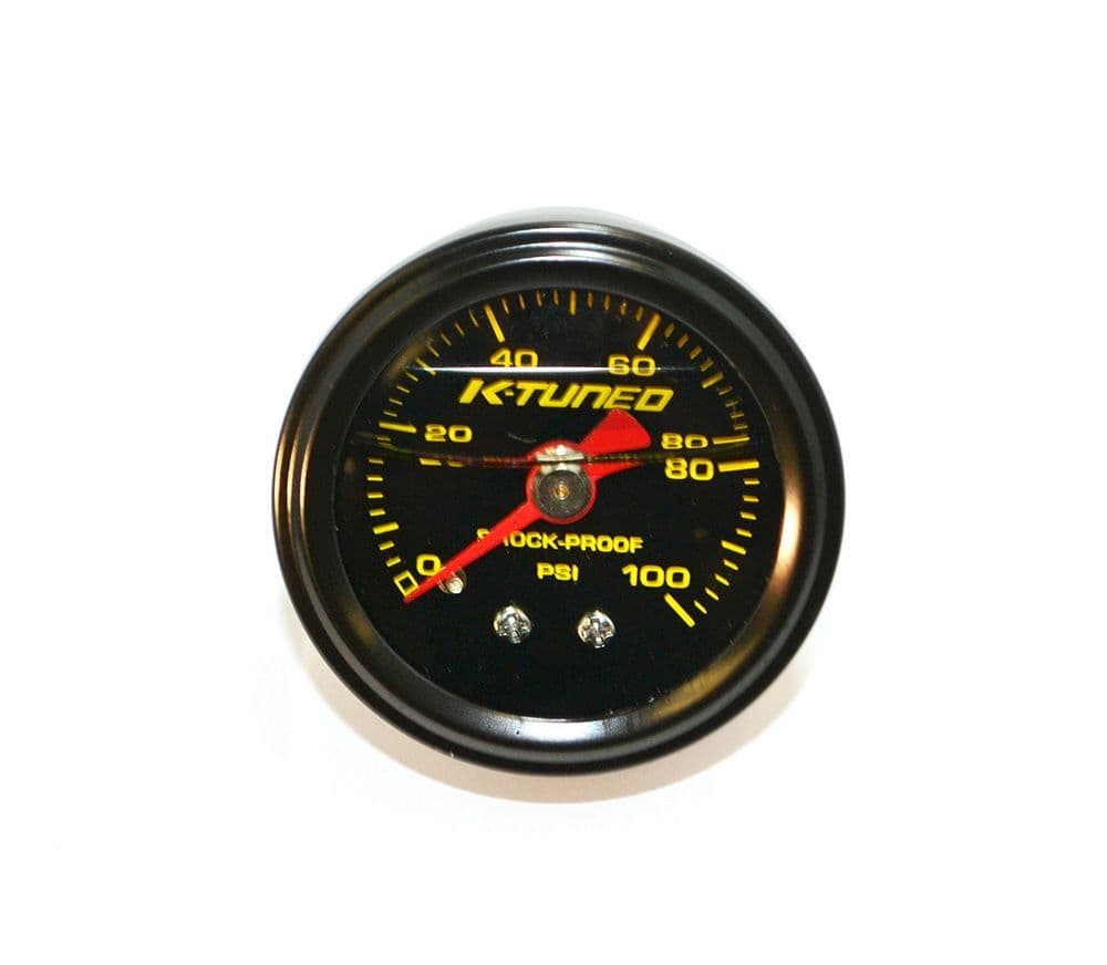 K-TUNED FUEL PRESSURE GAUGE LIQUID FILLED (0-100 PSI)