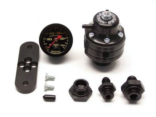 K-TUNED FUEL PRESSURE REGULATOR COMBO - FITTINGS AND GAUGE