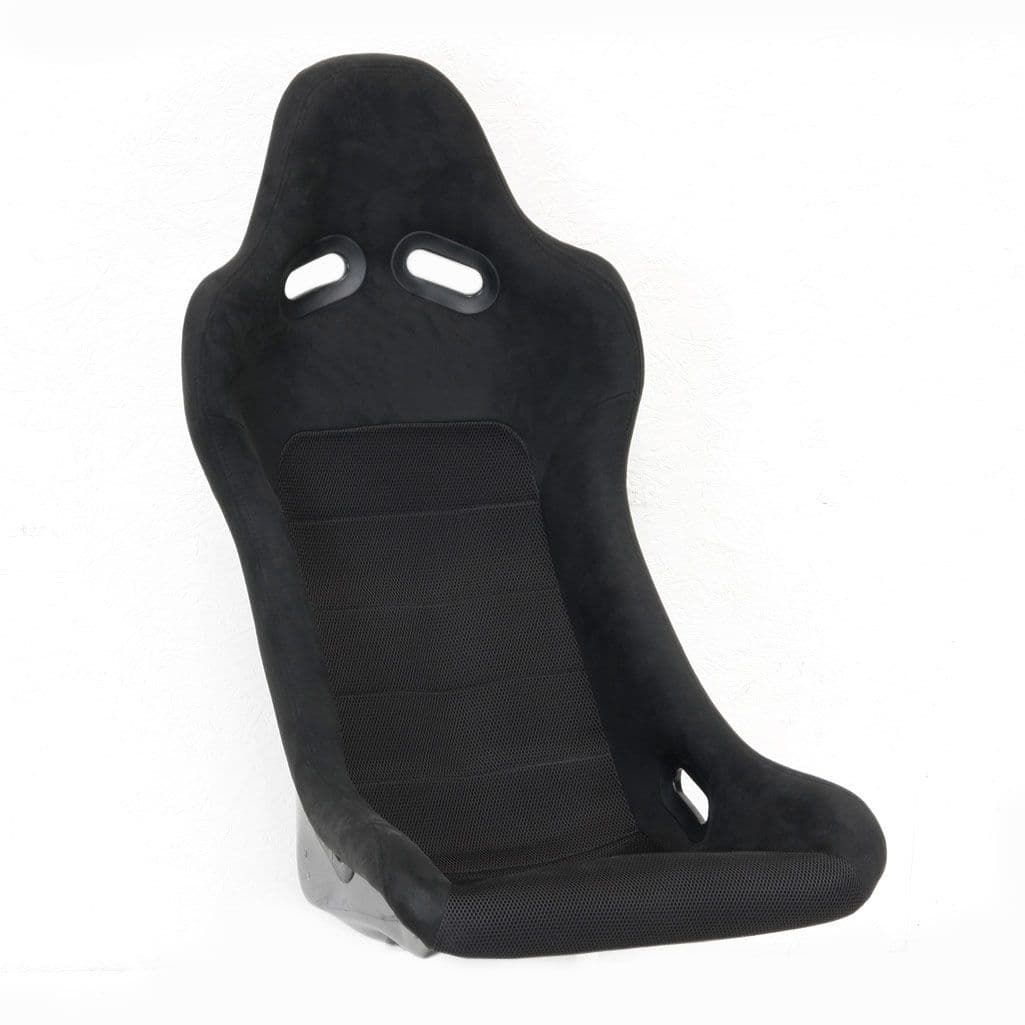 M2 MOTORSPORT GTS ALCANTARA WEBBED COMPOSITE SIDE MOUNTED BUCKET SEAT PLAIN BLACK