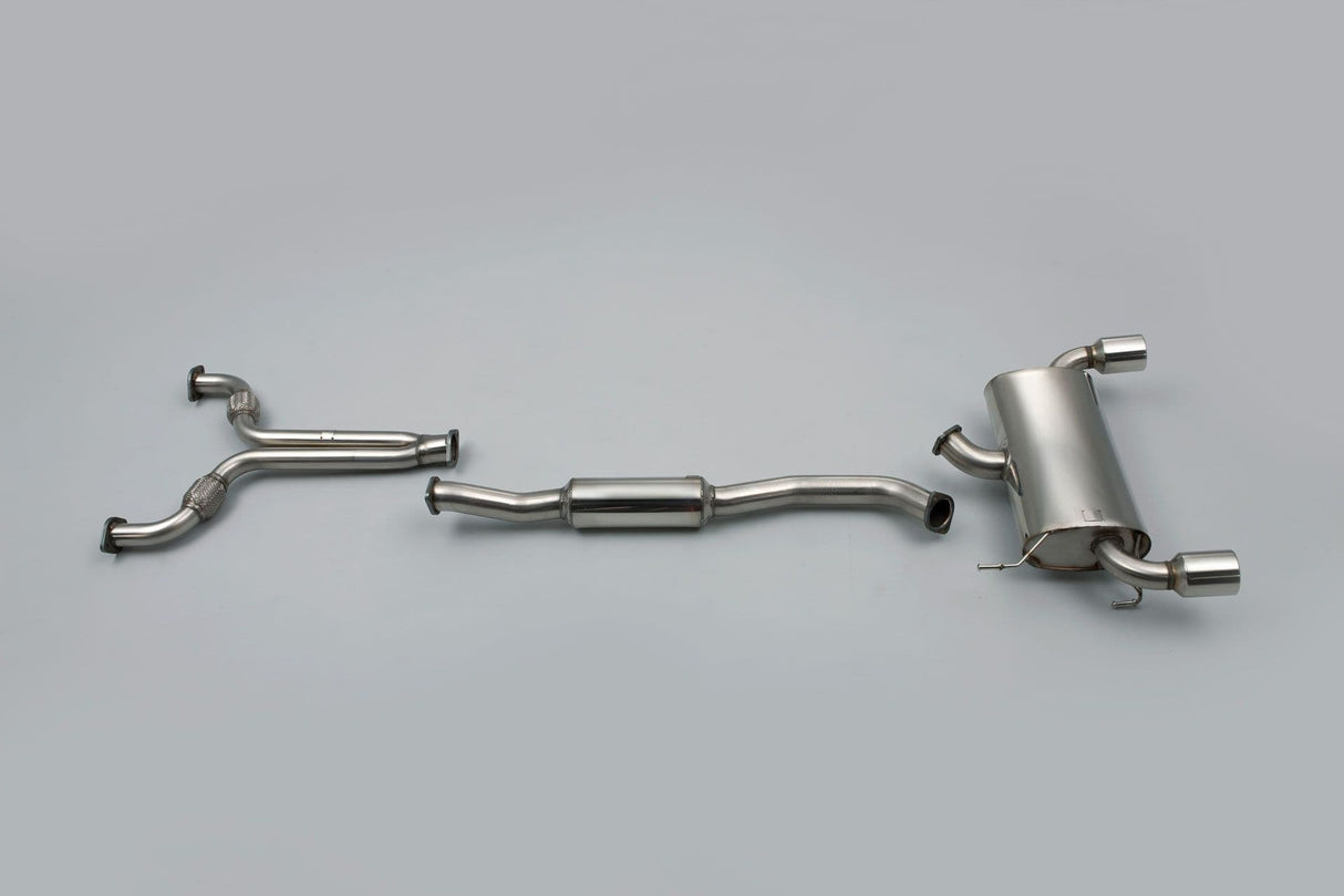 Milltek Cat Back Exhaust Nissan 350Z 3.5 V6 03-10 - RAW / Polished - Dual 100mm Meteor