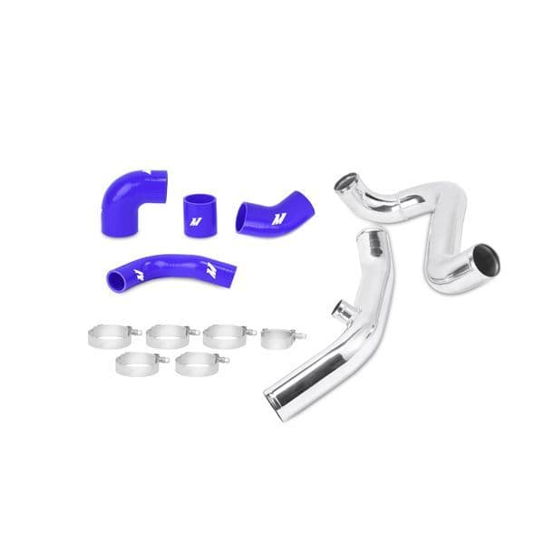 MISHIMOTO MITSUBISHI LANCER EVOLUTION 7/8/9 UPPER INTERCOOLER PIPE KIT, BLUE, 2001-2007