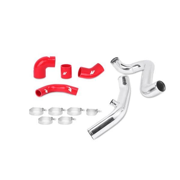 MISHIMOTO MITSUBISHI LANCER EVOLUTION 7/8/9 UPPER INTERCOOLER PIPE KIT, RED, 2001-2007