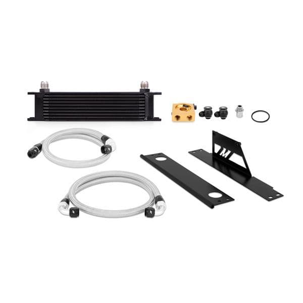 MISHIMOTO SUBARU WRX AND STI THERMOSTATIC OIL COOLER KIT, BLACK, 2001-2005