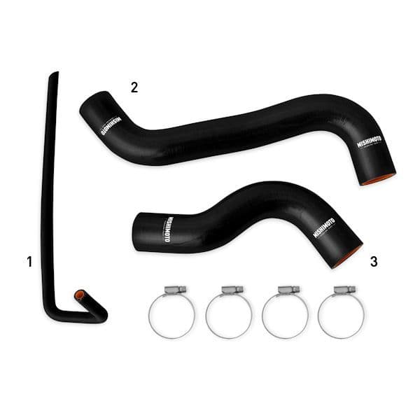 MISHIMOTO SUBARU WRX SILICONE RADIATOR HOSE KIT, BLACK, 2015+