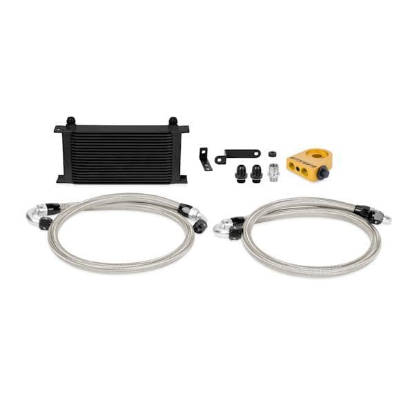 MISHIMOTO SUBARU WRX STI THERMOSTATIC OIL COOLER KIT, 2008+ BLACK