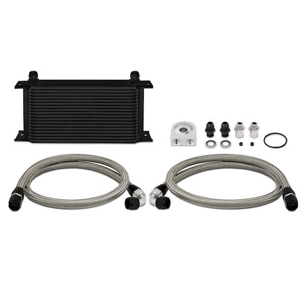 MISHIMOTO UNIVERSAL 19 ROW OIL COOLER KIT, BLACK