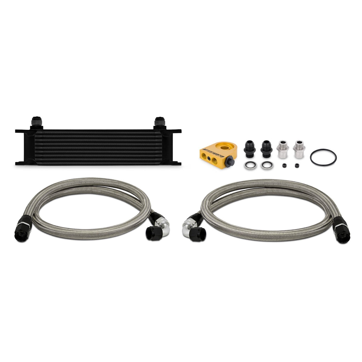 MISHIMOTO UNIVERSAL THERMOSTATIC 10 ROW OIL COOLER KIT