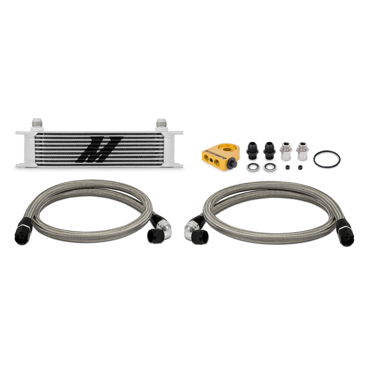 MISHIMOTO UNIVERSAL THERMOSTATIC 10 ROW OIL COOLER KIT