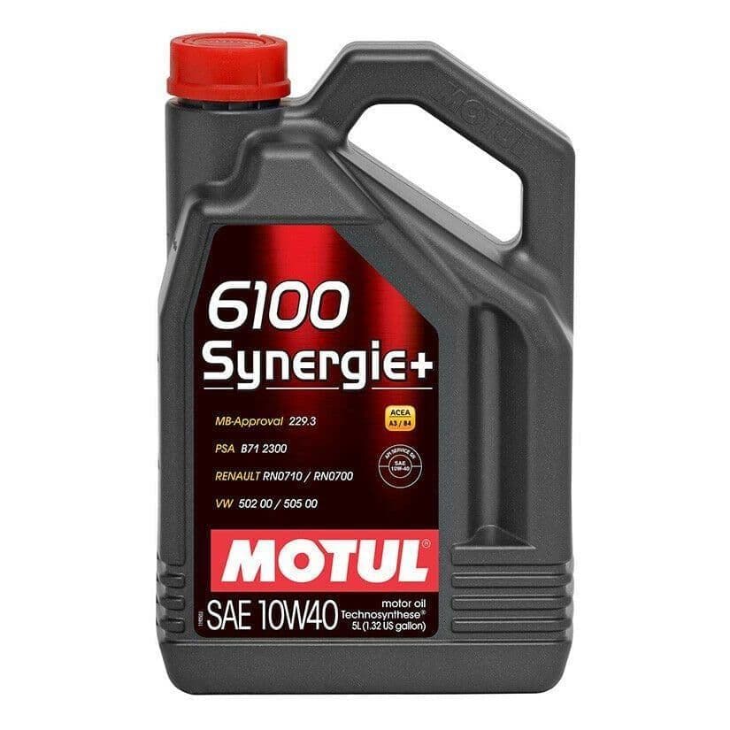 MOTUL 6100 SYNERGIE+ 10W40 TECHNOSYNTHESE ENGINE OIL 5 LITRES